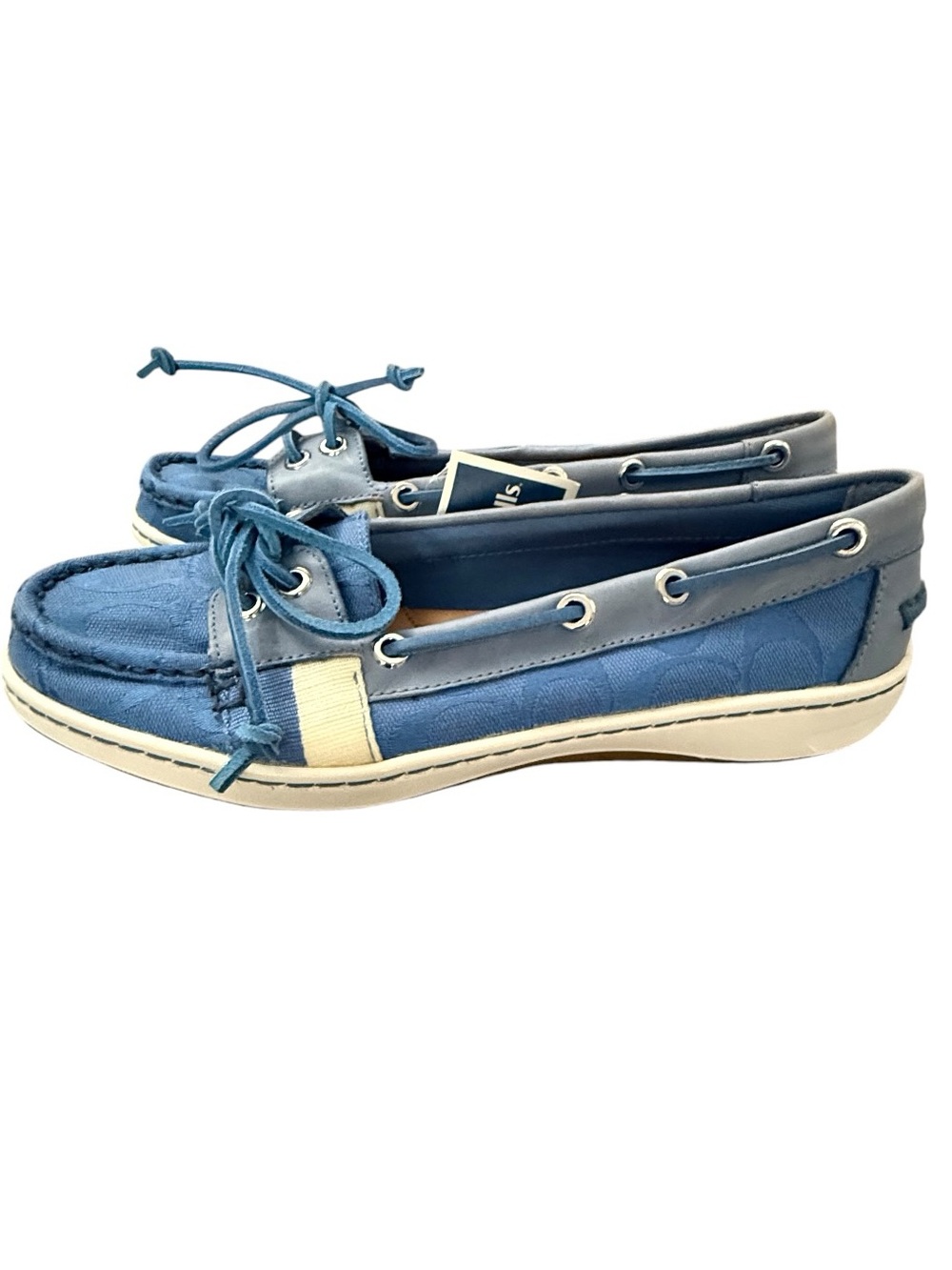 Coach Rainey Top Sider Signature Slip on Canvas Shoes, Size 8. - Picture 7 of 12